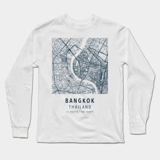 bangkok simple map Long Sleeve T-Shirt